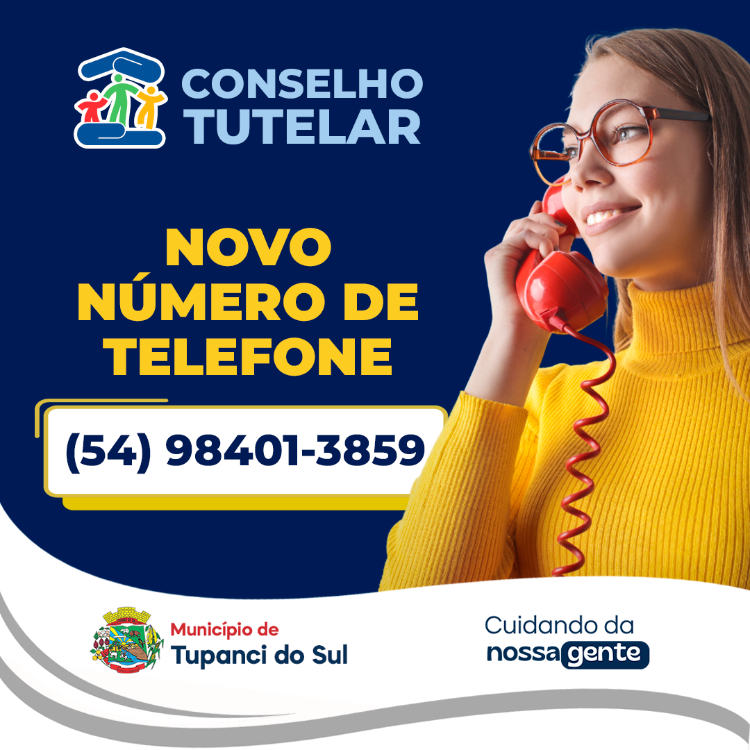 Novo Número de Telefone do Conselho Tutelar