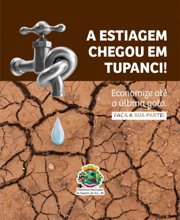 A estiagem chegou em Tupanci do Sul!